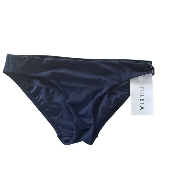 Athleta New with Tags Clean Medium Bikini Bottom BLUE SIZE M 383979 W0523 - Picture 2 of 7